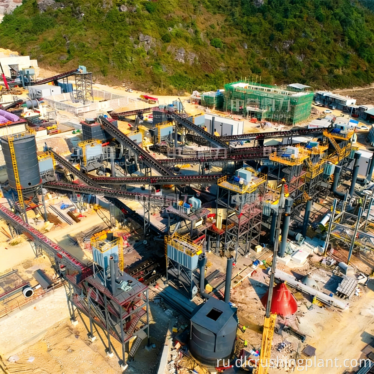 Линия дробления железной руды Mining Iron Ore Crushing Line